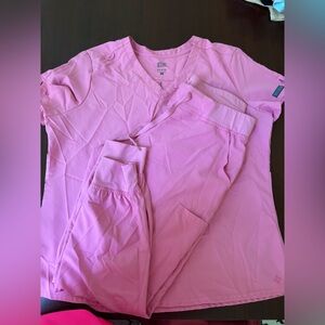 Pink Medical Couture Scrub Set